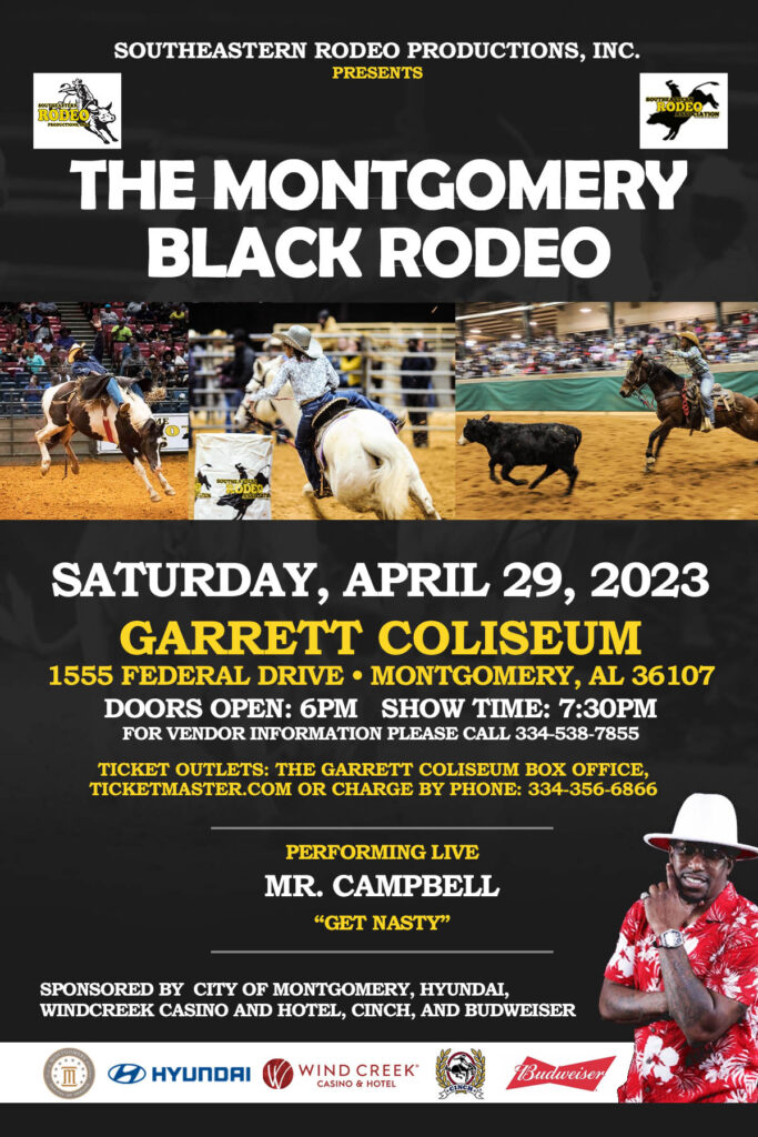 The Garrett Coliseum Montgomery Black Rodeo April 29